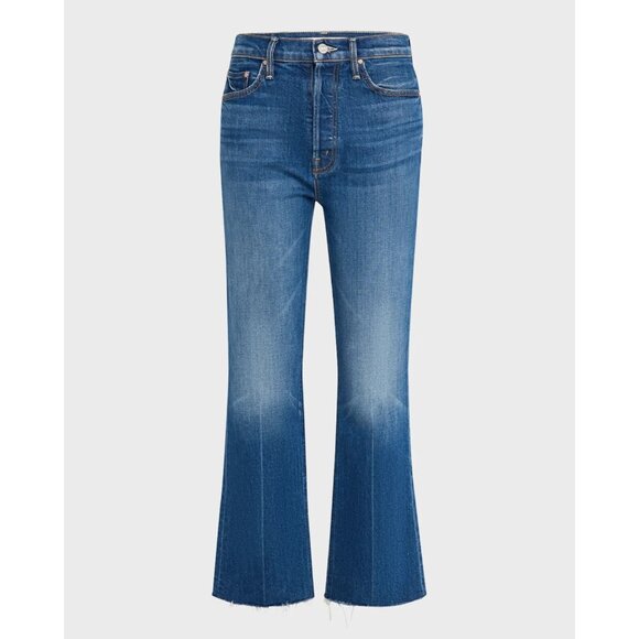 NWT Mother Tripper Ankle Fray in It's A Small World High Rise Stretch Jeans 25